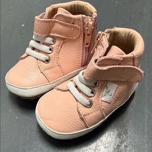 Little Love Bug Pink Kids Shoes with Velcro Strap